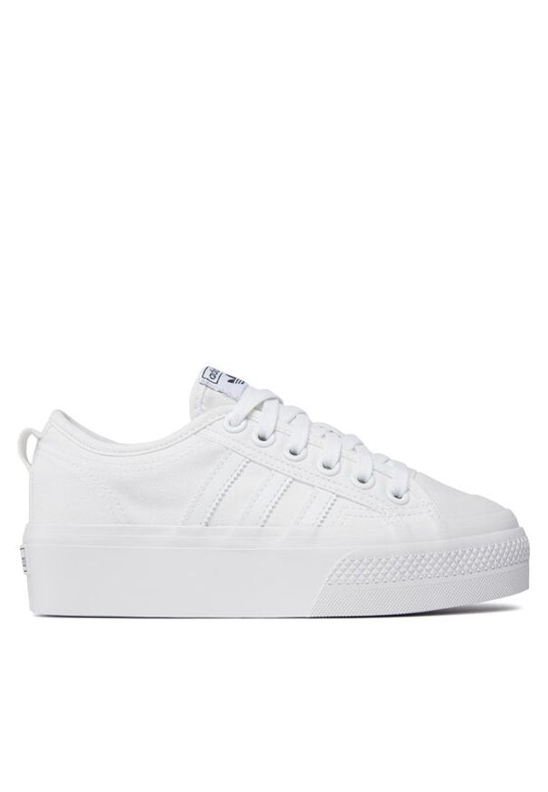 Adidas - adidas Buty Nizza Platform W FV5322 Biały. Kolor: biały. Materiał: materiał. Obcas: na platformie