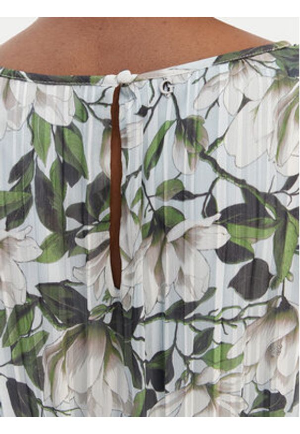 Guess Sukienka codzienna W6RK37 WJ712 Zielony Regular Fit. Okazja: na co dzień. Kolor: zielony. Materiał: syntetyk. Typ sukienki: proste. Styl: casual