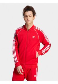 Adidas - adidas Bluza adicolor Classics SST IL2494 Czerwony Slim Fit. Kolor: czerwony. Materiał: bawełna