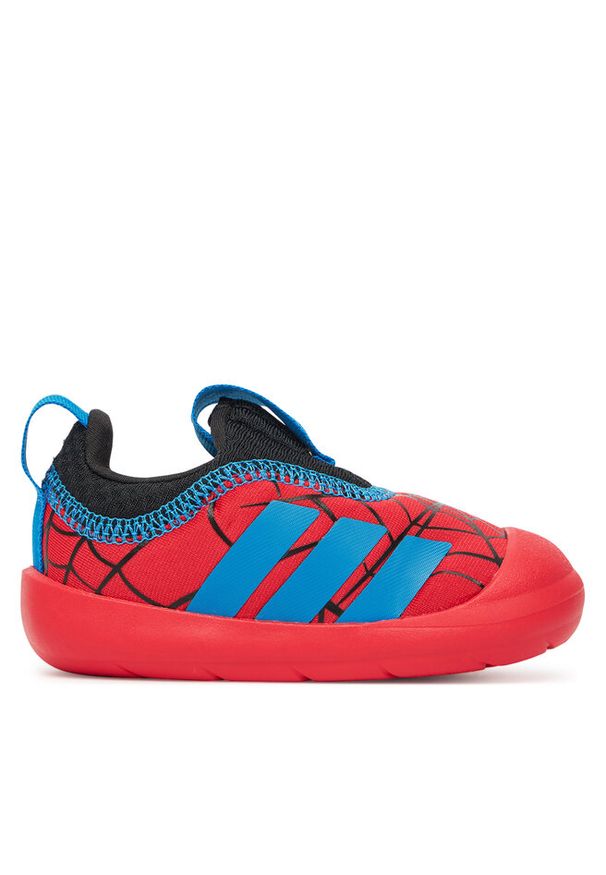 Adidas - Półbuty adidas. Kolor: czerwony. Wzór: motyw z bajki