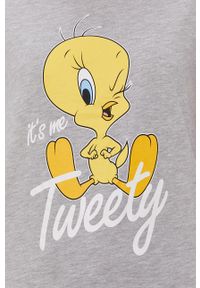 Haily's - T-shirt x Looney Tunes. Okazja: na co dzień. Kolor: szary. Wzór: nadruk. Styl: casual #3