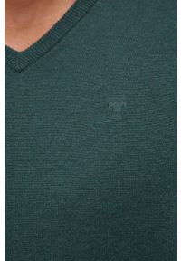 Tom Tailor - Sweter. Okazja: na co dzień. Kolor: zielony. Materiał: materiał, bawełna. Długość rękawa: długi rękaw. Długość: długie. Styl: casual #4