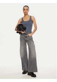 Vero Moda Top Lulu 10323756 Niebieski Regular Fit. Kolor: niebieski. Materiał: bawełna #6
