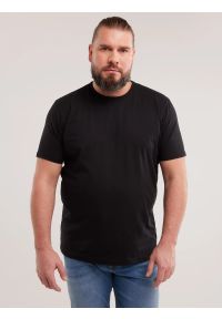 Big-Star - Koszulka męska z krótkim rękawem czarna Classac 906. Kolor: czarny. Materiał: bawełna. Długość rękawa: krótki rękaw. Długość: krótkie. Wzór: gładki. Sezon: zima #6