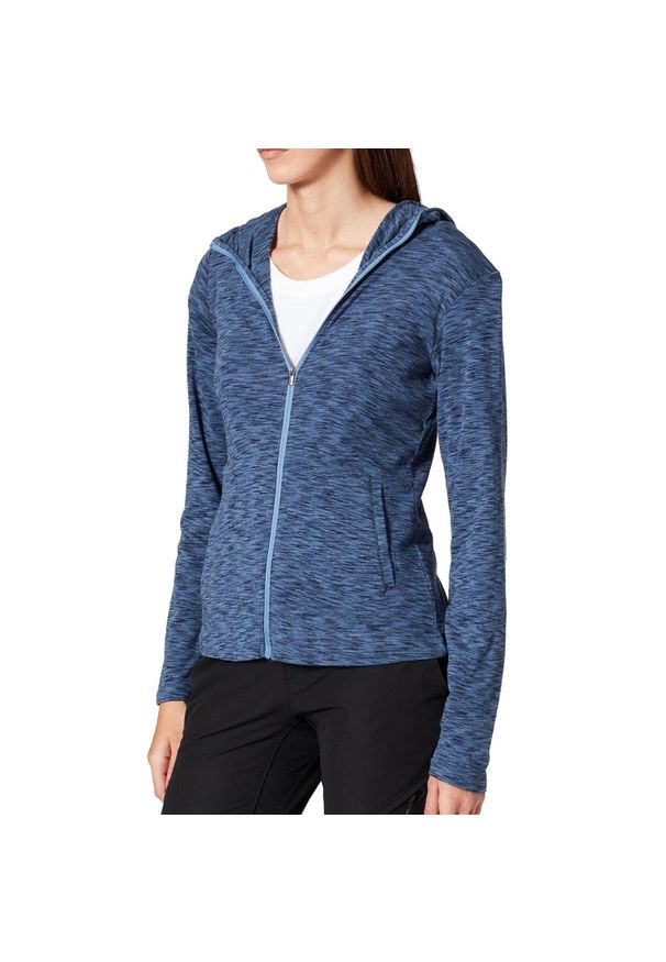 columbia - Bluza trekkingowa damska Columbia Outer Spaced Full Zip. Kolor: niebieski. Materiał: poliester, bawełna. Sport: turystyka piesza