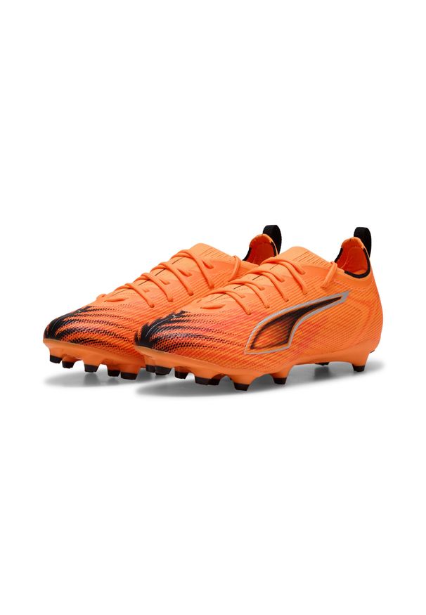 Puma - Młodzieżowe buty piłkarskie ULTRA 6 PRO FG/AG PUMA. Kolor: żółty, wielokolorowy, czarny, czerwony, pomarańczowy. Szerokość cholewki: normalna. Sport: piłka nożna