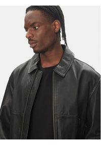 BOSS Kurtka skórzana Joberg 50543240 Czarny Relaxed Fit. Kolor: czarny. Materiał: skóra #3