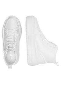 skechers - Skechers Sneakersy 310253L WHT Biały. Kolor: biały. Materiał: materiał