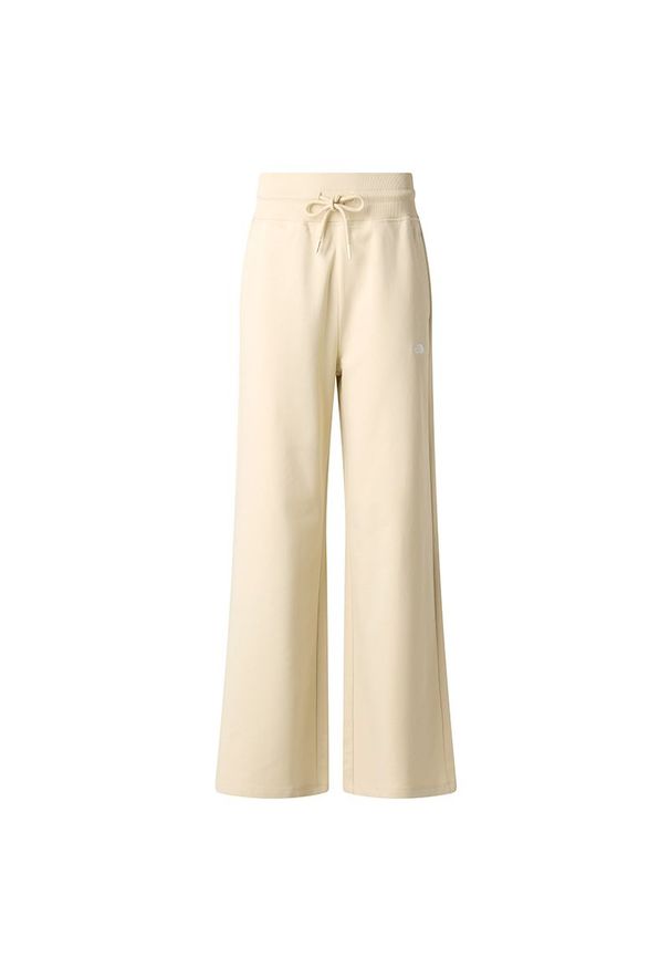 Spodnie damskie The North Face Essential Light 0A8GQZDOM1 - beżowe. Kolor: beżowy. Materiał: bawełna, dresówka