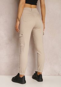 Renee - Beżowe Spodnie Cargo Eraste. Kolor: beżowy #5