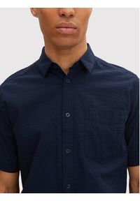 Tom Tailor Koszula 1031038 Granatowy Regular Fit. Kolor: niebieski. Materiał: bawełna #6