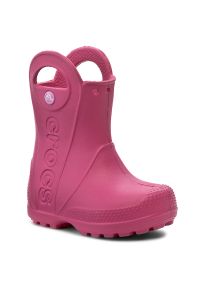 Crocs - Kalosze CROCS - Handle It Rain Boot Kids 12803 Candy Pink. Kolor: różowy. Szerokość cholewki: normalna #1