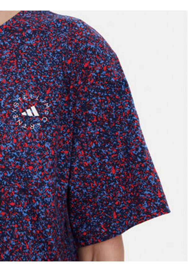 Adidas by Stella McCartney - adidas by Stella McCartney T-Shirt Stella McCartney Printed JJ0083 Granatowy Loose Fit. Kolor: niebieski. Materiał: bawełna