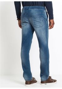 Dżinsy dresowe Slim Fit Straight bonprix niebieski denim. Kolor: niebieski #5