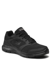 skechers - Skechers Sneakersy Flex Advantage 4.0 232225/BBK Czarny. Kolor: czarny. Materiał: materiał #2