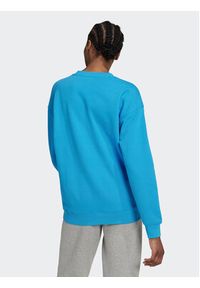 Adidas - adidas Bluza Treofil Crew HL6677 Niebieski Regular Fit. Kolor: niebieski. Materiał: bawełna