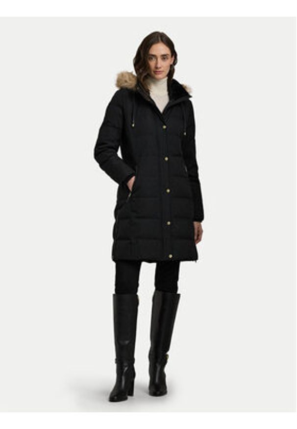 Lauren Ralph Lauren - LAUREN RALPH LAUREN Płaszcz zimowy 297957509001 Czarny Regular Fit. Kolor: czarny. Materiał: syntetyk. Sezon: zima
