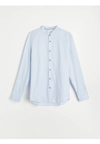 Reserved - Bawełniana koszula slim fit - Niebieski. Kolor: niebieski. Materiał: bawełna #1