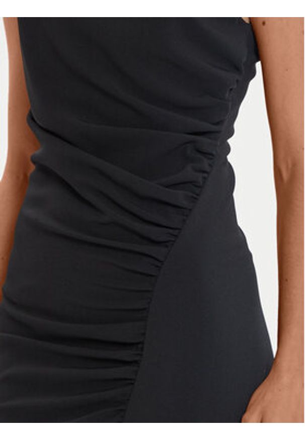 Imperial Sukienka koktajlowa AFATIKP Czarny Slim Fit. Kolor: czarny. Materiał: syntetyk. Styl: wizytowy