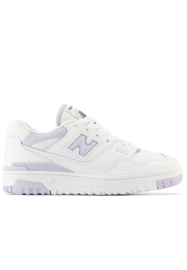 Buty New Balance BBW550BV - białe. Okazja: na co dzień. Kolor: biały. Materiał: guma, syntetyk, skóra, materiał. Szerokość cholewki: normalna. Sport: koszykówka