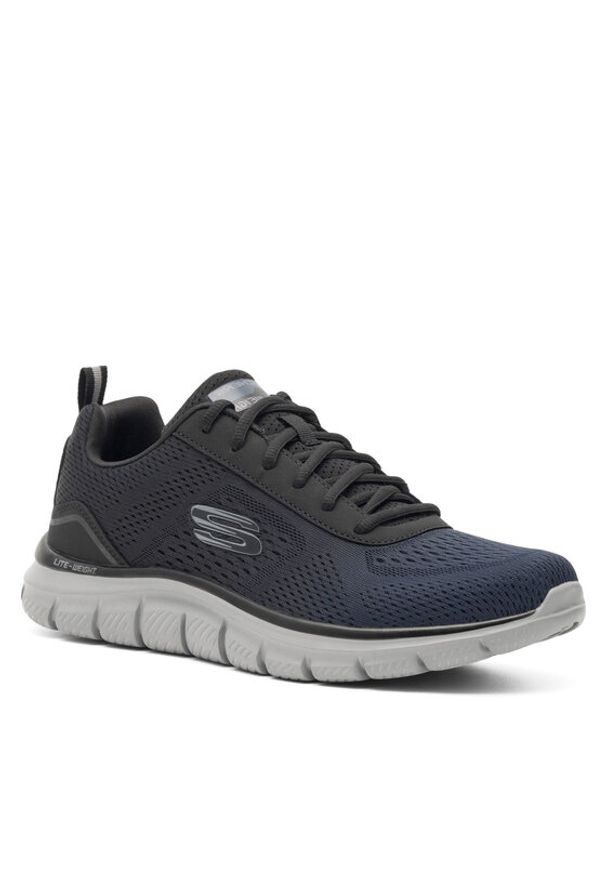 skechers - Skechers Sneakersy TRACK RIPKENT 232399 NVBK Granatowy. Kolor: niebieski. Materiał: materiał
