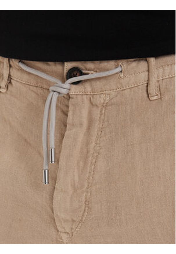 Karl Lagerfeld - KARL LAGERFELD Chinosy 265358 562818 Beżowy Regular Fit. Kolor: beżowy. Materiał: syntetyk