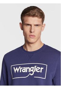 Wrangler Bluza Frame Logo W662HAB51 112321426 Fioletowy Regular Fit. Kolor: fioletowy. Materiał: bawełna #4