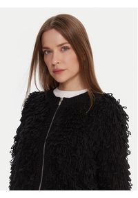 French Connection Kardigan 78ZBU Czarny Regular Fit. Kolor: czarny. Materiał: syntetyk #3