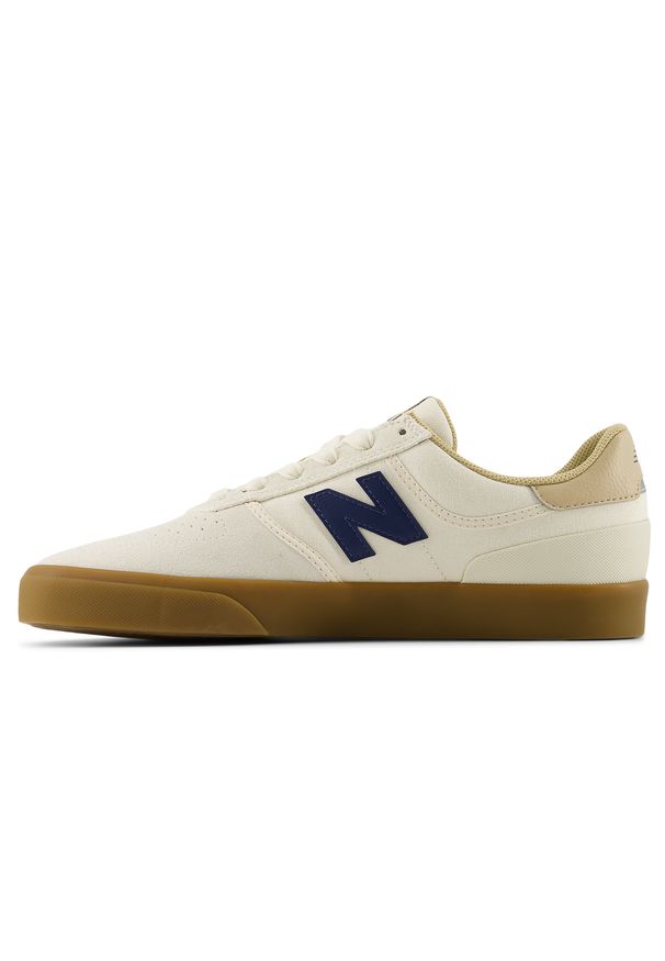 Buty męskie New Balance Numeric NM272SLI – beżowe. Kolor: beżowy. Materiał: zamsz, dresówka. Szerokość cholewki: normalna. Sport: skateboard