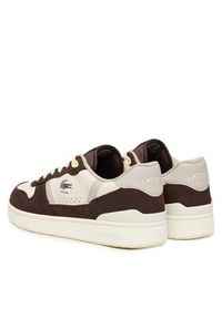 Lacoste Sneakersy T-Clip Set 51SMA0100 Brązowy. Kolor: brązowy. Materiał: skóra #6
