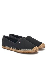 TOMMY HILFIGER - Tommy Hilfiger Espadryle Flag Canvas Espadrille FW0FW08541 Czarny. Kolor: czarny. Materiał: materiał #3