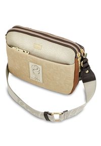 Torebka damskie Anekke, z regulowanym paskiem na ramię i zapięciem na suwak, multikolor, 42713-349. Kolor: brązowy. Wzór: haft, aplikacja. Dodatki: z haftem. Materiał: zdobione. Styl: casual, elegancki. Rodzaj torebki: na ramię #3