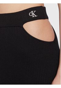 Calvin Klein Jeans Spódnica ołówkowa J20J220466 Czarny Slim Fit. Kolor: czarny. Materiał: lyocell