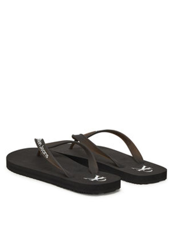 Calvin Klein Jeans Japonki Beach Sandal Transparent Tpu YW0YW01829 Czarny. Kolor: czarny