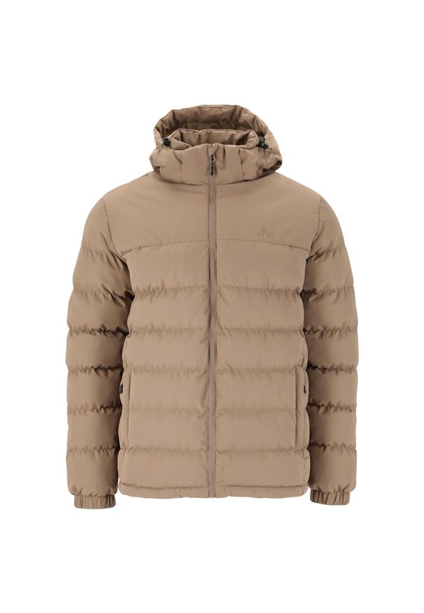 Kurtka z kapturem Whistler Carseno. Typ kołnierza: kaptur. Kolor: szary, wielokolorowy, brązowy. Materiał: puch. Sezon: zima. Sport: narciarstwo