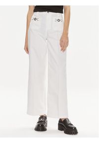 Liu Jo Spodnie materiałowe MA4276 T7144 Biały Relaxed Fit. Kolor: biały. Materiał: bawełna #1