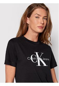 Calvin Klein Jeans T-Shirt J20J219142 Czarny Regular Fit. Kolor: czarny. Materiał: bawełna
