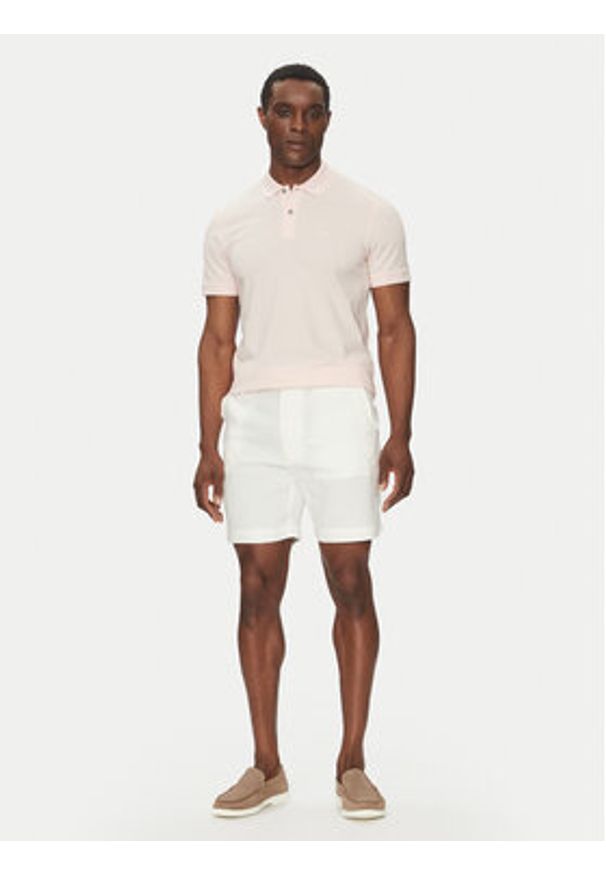 BOSS Polo Pallas 50468362 Różowy Regular Fit. Typ kołnierza: polo. Kolor: różowy. Materiał: bawełna