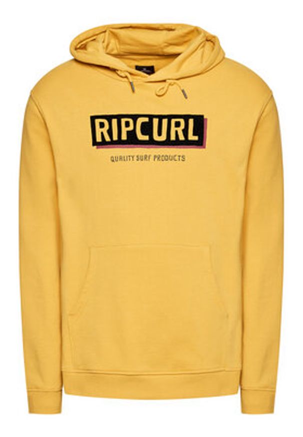 Rip Curl Bluza Bohed Hooded Pop CFEYN4 Żółty Regular Fit. Kolor: żółty. Materiał: bawełna
