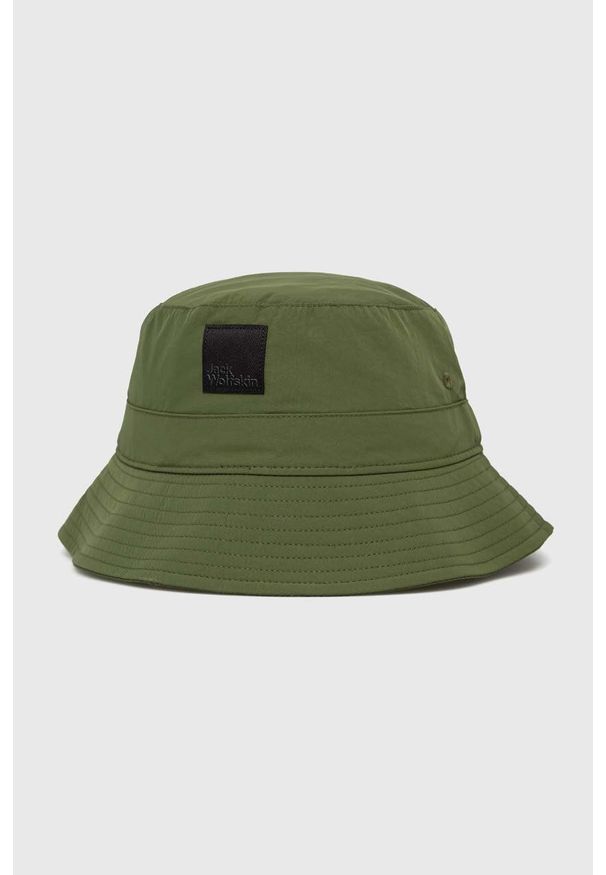Jack Wolfskin kapelusz Lightsome kolor zielony. Kolor: zielony. Materiał: włókno, materiał
