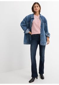 bonprix - Dżinsy o kroju bootcut, mid waist, ze stretchem. Kolor: niebieski #3