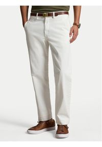 Polo Ralph Lauren Spodnie materiałowe 710690138059 Biały Regular Fit. Kolor: biały. Materiał: bawełna #1