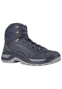 Buty trekkingowe męskie Lowa Renegade Evo Ll Mid. Wysokość cholewki: za kostkę. Kolor: szary. Materiał: skóra, tkanina. Szerokość cholewki: normalna