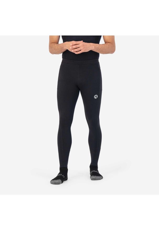 ROGELLI - Legginsy do biegania męskie Rogelli Essential. Kolor: czarny. Sport: bieganie