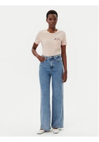 only - ONLY T-Shirt Polly 15317989 Różowy Regular Fit. Kolor: różowy. Materiał: bawełna