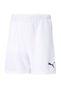 Spodenki piłkarskie dziecięce Puma teamRISE Short Jr. Kolor: wielokolorowy, czarny, biały. Materiał: poliester #1