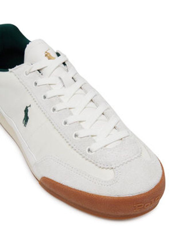 Polo Ralph Lauren Sneakersy 809968177002 Biały. Kolor: biały. Materiał: skóra, zamsz
