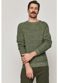 medicine - Medicine - Sweter Comfort Up. Okazja: na co dzień. Kolor: zielony. Materiał: dzianina. Długość rękawa: długi rękaw. Długość: długie. Wzór: melanż. Styl: casual #1