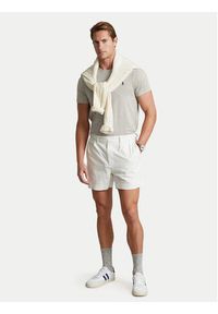 Polo Ralph Lauren T-Shirt Bsr 710680785 Szary Custom Slim Fit. Typ kołnierza: polo. Kolor: szary. Materiał: bawełna #4