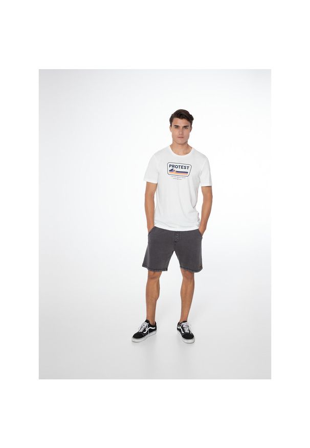 Koszulka męska Protest PRTCAARLO t-shirt. Kolor: biały